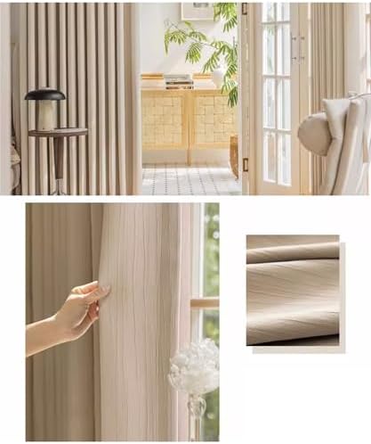 Beydodo Curtain Panels 84 Inches Long Set of 2, Blackout Curtains for