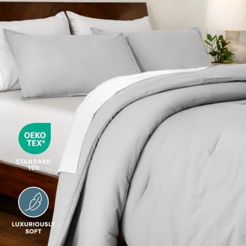 Bare Home Comforter Set - Full Size - Ultra-Soft - Goose Down