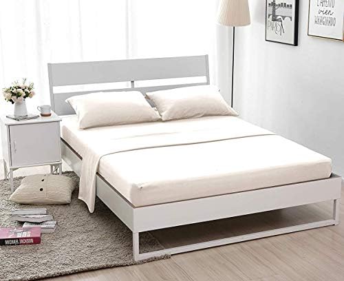 ALPHA HOME 4-Piece Bed Sheet Set - Soft Brushed Microfiber - Wrinkle