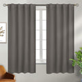 BGment Grey Curtains 63 inch Long for Bedroom, 2 Panels, 38 x 63 Inch