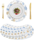 Minimalist Botanical Round Braided Placemats Set of Set of 8 Heat
