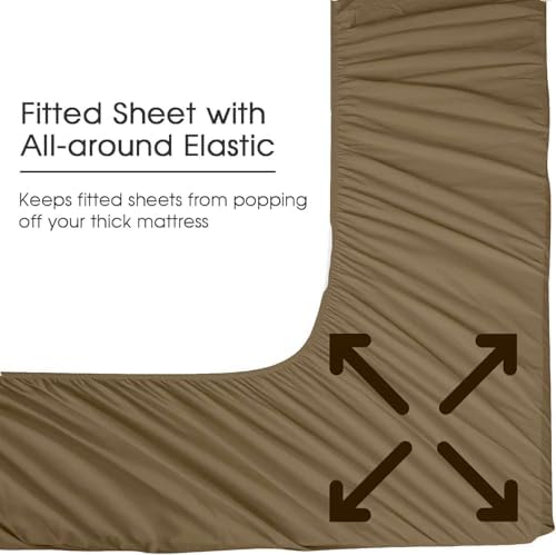 Extra Deep Pocket Sheets - Twin XL 4 Piece Sheet Set - Extra Deep Bed