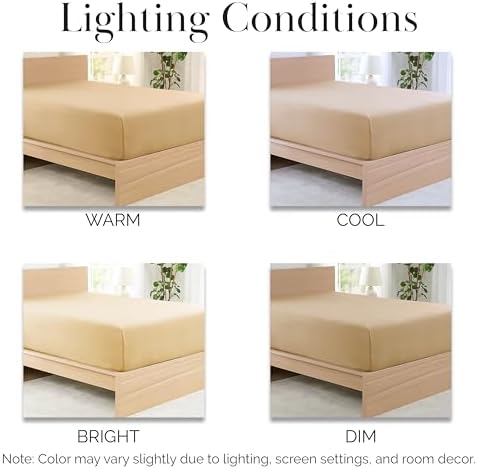 21 Inch Deep Pocket California King Fitted Sheets Only 2 Pack Soft