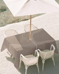52x70 Inch Outdoor Tablecloth with Umbrella Hole Zipper Rectangle Warm