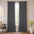 HPD Half Price Drapes Bellino Textured Faux Linen Room Darkening