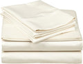 100% Pima Cotton 600 TC 4-Piece Top Split Head King Sheets for