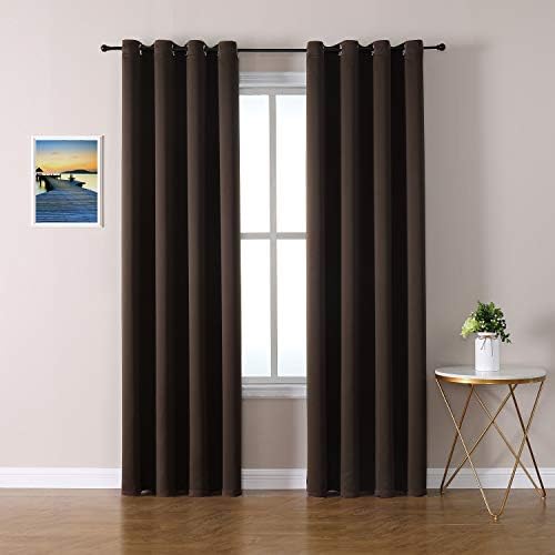 ChrisDowa Blackout Curtains for Bedroom and Living Room 72 Inches Long