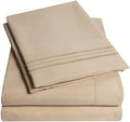 1500 Supreme Collection Queen Sheet Sets Taupe - Luxury Hotel Bed
