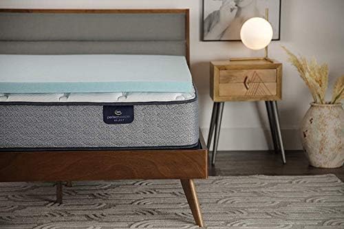 Serta ThermaGel 2-Inch Gel Memory Foam Mattress Topper, Queen