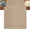 Beige Table Runners 108 Inches Long, Cotton Linen Fabric Table Runner