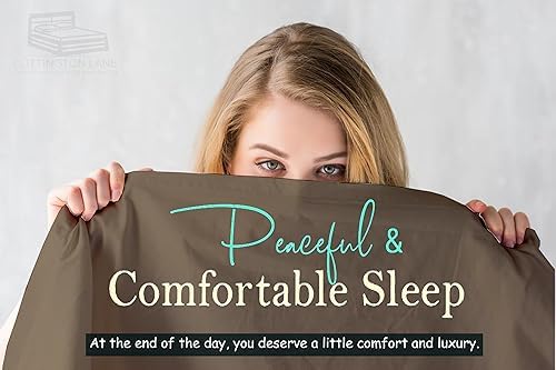 Cottington Lane 4 Piece Twin XL Size Sheet Set, 100% Egyptian Cotton