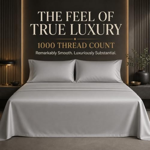 Full Size Bed Set, 1000 Thread Count Full Size Sheets, 100% Cotton