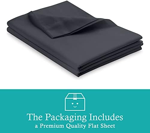 Oversized King Flat Sheet - 110 x 132 Inches - Flat Top Bed Sheet Only