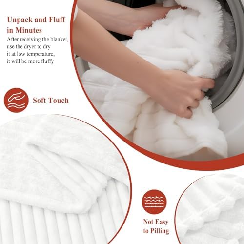 Fleece Throw Blanket for Couch, Grey Microfiber Flannel Blanket for