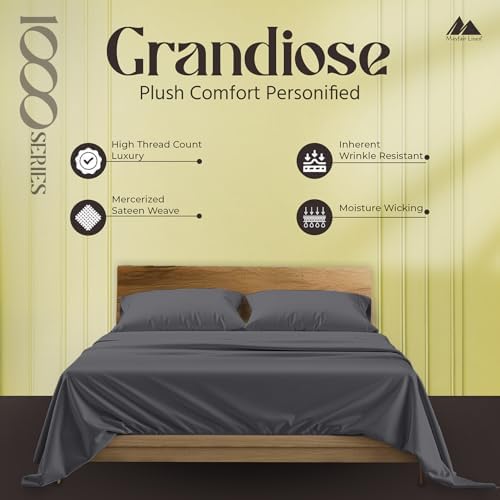 Mayfair Linen 100% Pure Egyptian Cotton Sheet King Size - Luxury 1000