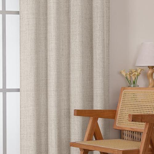 OVZME Extra Wide Curtains 120 Inches Long 2 Panels, Extra Long Light