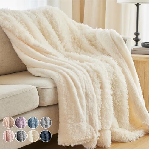 The Connecticut Home Co Throw Blanket Soft Fluffy Room Decor, Cozy