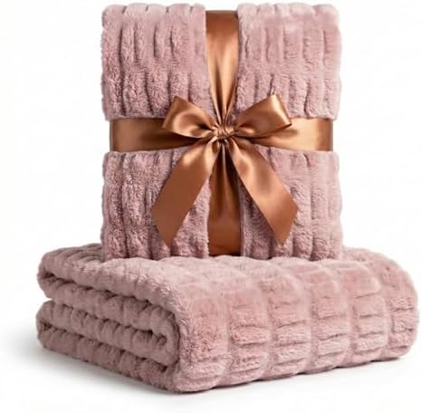 Luxury Concepts Soft Faux Rabbit Fur Throw Blanket - 50" x 60"