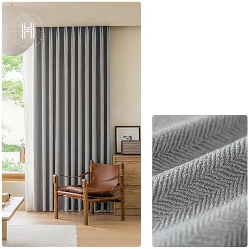 Beydodo Curtains 63 Inch Length 2 Panels for Bedroom, Blackout