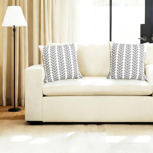 Decorative Throw Pillow Covers Set of 2 Blue pillow covers 18x18 inch