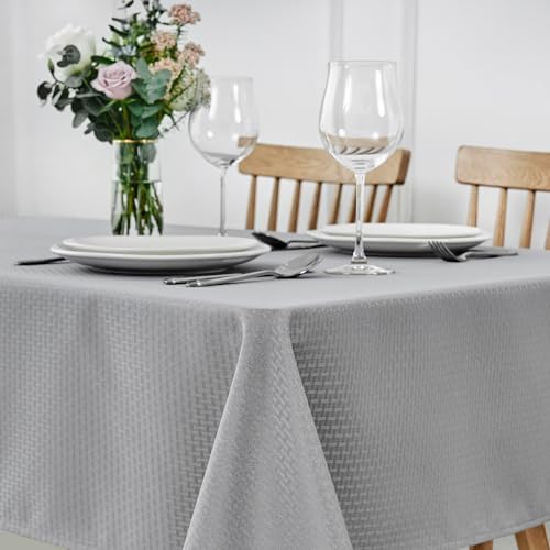 maxmill Square Tablecloth Water Resistance Antiwrinkle Spill Proof