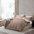 Hearth & Harbor Prewashed Full Duvet Cover Set, Khaki