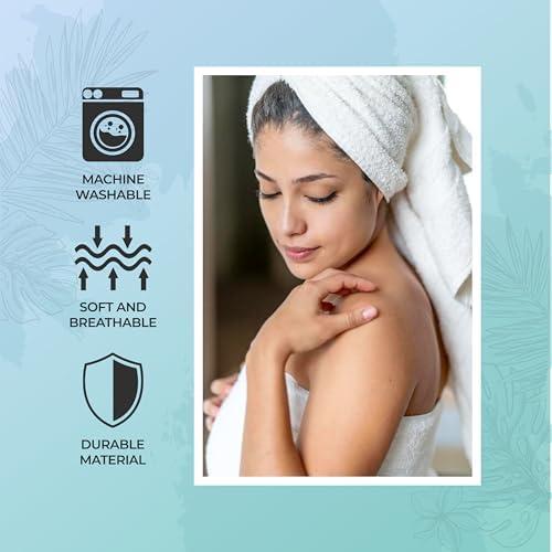 SUPERIOR 12-Piece Cotton Assorted Towel Set, Includes 6 Face Towel, 4