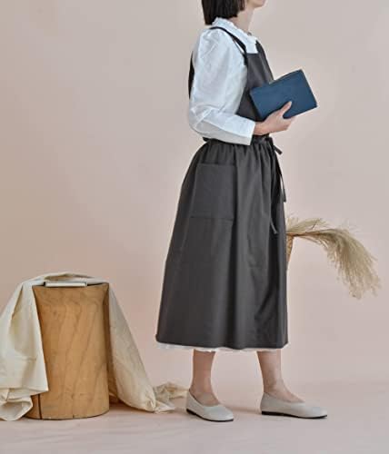 Pinafore Apron,Aprons for Women with Pockets,Pinafore Dress for Women