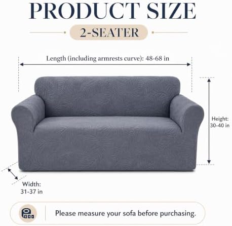 Sofa Slipcover - Stretch Couch Covers for Sofa Jacquard Washable Sofa
