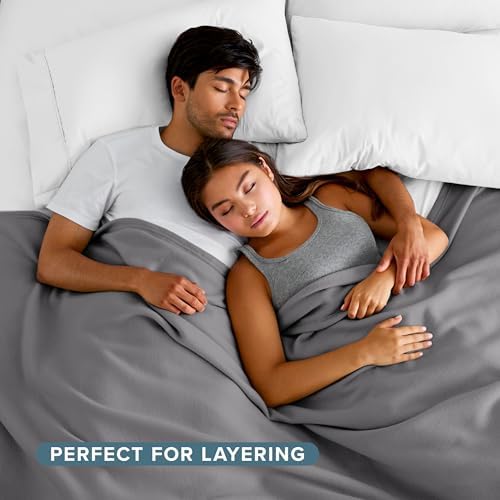 Bare Home Polar Fleece Blanket (King, Grey)