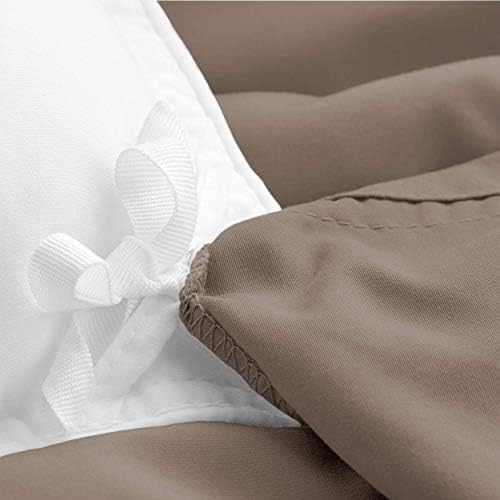 Taupe Queen/Full Size Duvet Cover Set,100% Natural Cotton 600 TC 5