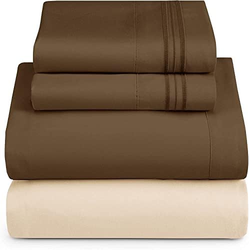 Nestl Queen Sheets Set - 4 Piece Queen Bed Sheets, Hotel Luxury, Extra