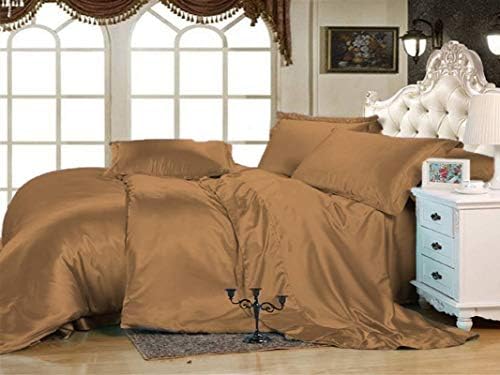 Bed Sheet Set - Super Soft Silky Satin Bedding Sheet Set 18" Deep