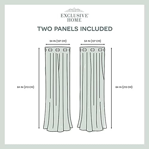 EXCLUSIVE HOME Aztec Indoor/Outdoor Grommet Top Curtain Panel Pair
