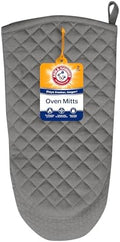 Arm & Hammer Quilted Oven Mitts, Heat Resistant, Non-Slip Silicone