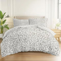 Abstract Spots Texture Duvet Covers Queen, 3 Pieces Ultra Brushed