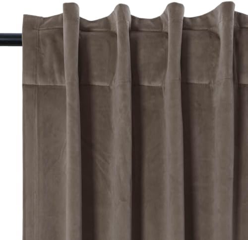 Drapifytex 84 Inches Long by 72 Inches Wide Room Darkening Brown