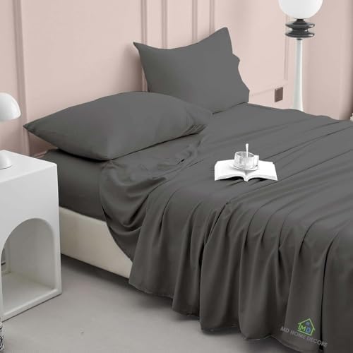 King Sheet Set, 4 Piece, 100% Egyptian Cotton, High Thread Count, Deep