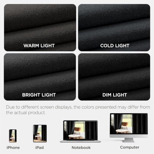 Joydeco 100% Blackout Velvet Curtains for Bedroom 120 Inches Long 2