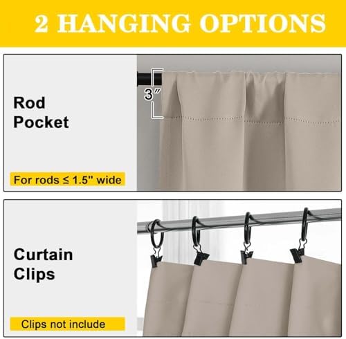 Extra Long Stone Blackout Curtains for Bedroom Living Room 120 Inches