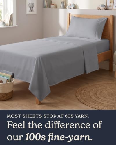Beckham Hotel Collection 100% Cotton Twin XL Sheet Set, 3-Piece, Light