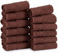 SUPERIOR Cotton Marble Jacquard Border Quick Dry Towel Set, 12 Piece