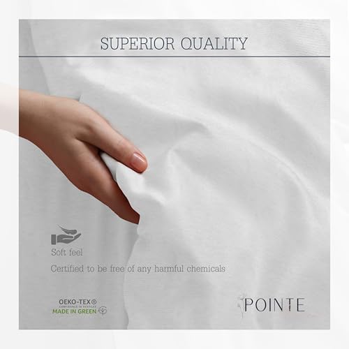 Pointehaven 180 GSM Brushed Cotton Solid Color Flannel Sheet Sets