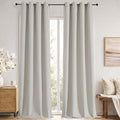 Simplebrand Grommet Blackout 120 Inch Long Curtains 2 Panel for Large