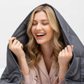Hillhub Weighted Blanket (10lbs 48"x 72" Grey) for Adults and Teens