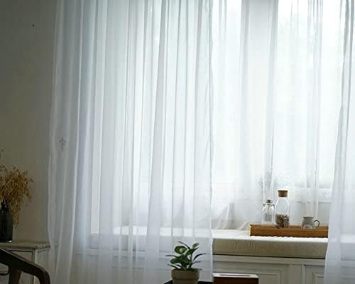 Draperies Sheer 2 Panels 2 x 54W x 108H,Sheer Curtains and Drapes