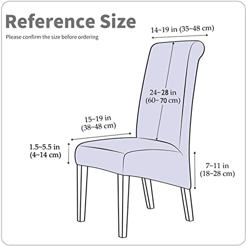 Stretch XL/Oversized Soft Spandex Extra Large Dining Room Chair Covers
