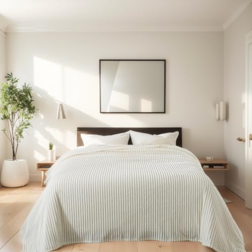Cuddly Blanket King Size, Fluffy Fleece Blanket, Warm and Soft Blanket