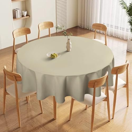 Beige Tablecloth Washable Dinng Table Covers Decorative for Kitchen &