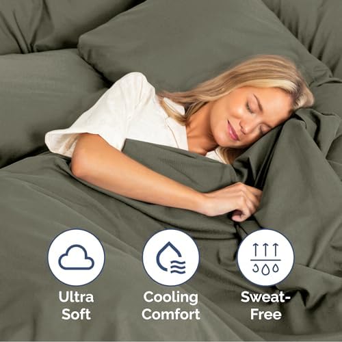 Queen Sheets Set, 4 Pieces 16" Deep Pocket Hotel Luxury Sheets, Dark